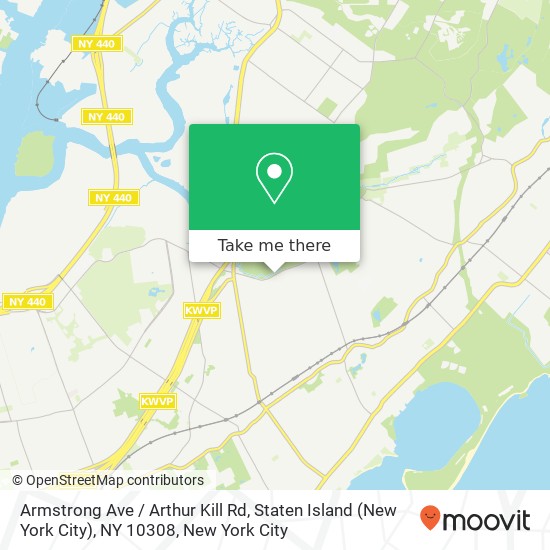 Mapa de Armstrong Ave / Arthur Kill Rd, Staten Island (New York City), NY 10308