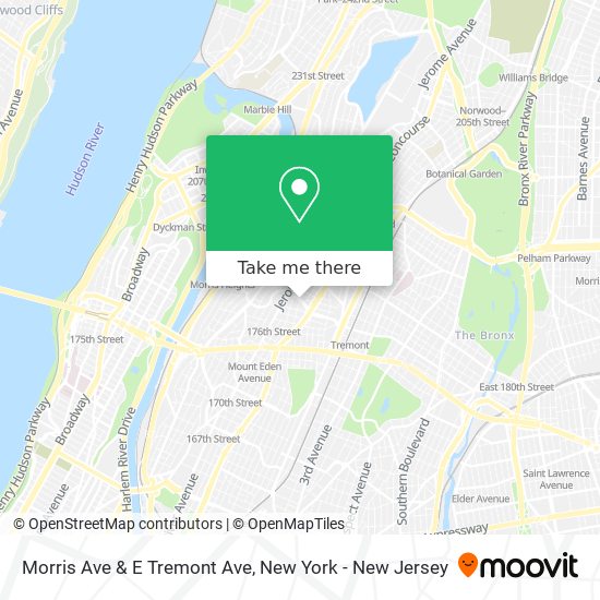 Mapa de Morris Ave & E Tremont Ave