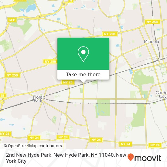 Mapa de 2nd New Hyde Park, New Hyde Park, NY 11040