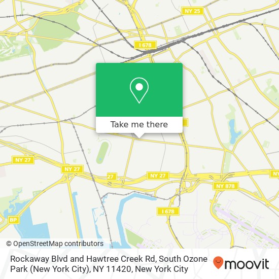 Rockaway Blvd and Hawtree Creek Rd, South Ozone Park (New York City), NY 11420 map