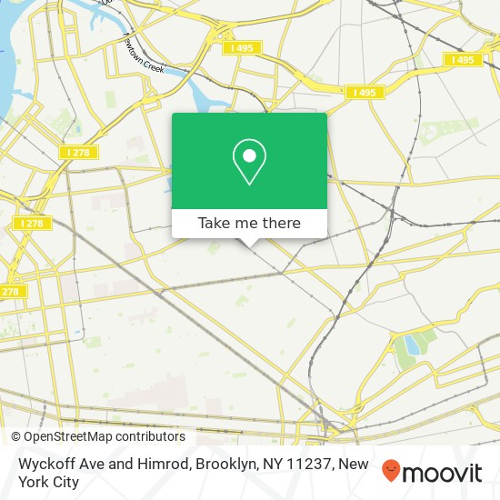 Mapa de Wyckoff Ave and Himrod, Brooklyn, NY 11237
