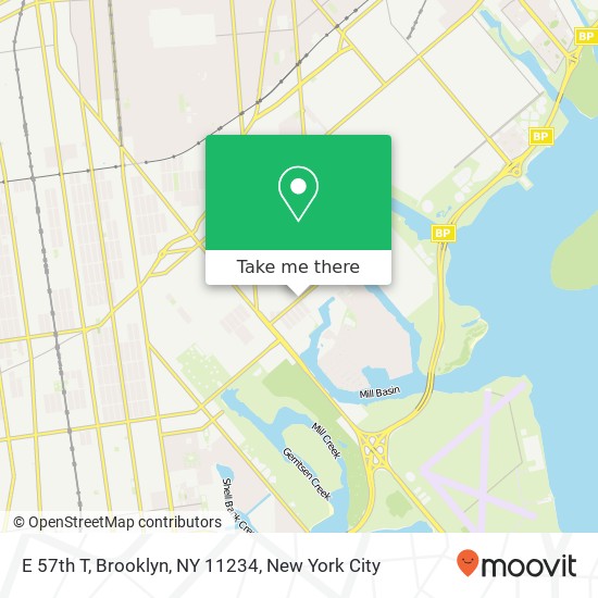 Mapa de E 57th T, Brooklyn, NY 11234