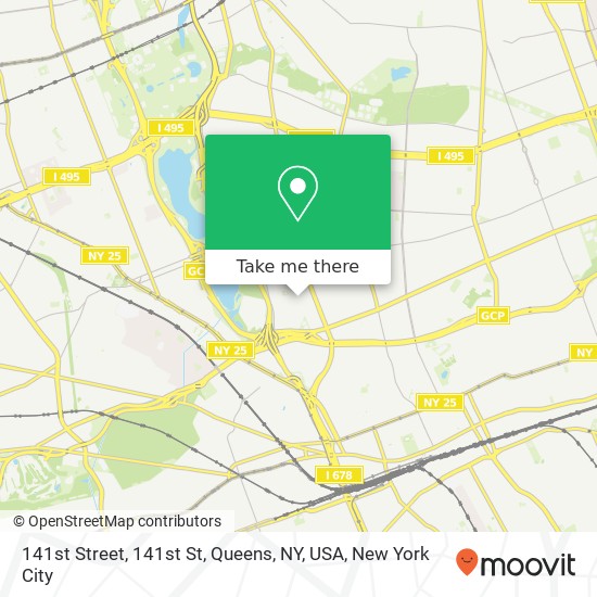 141st Street, 141st St, Queens, NY, USA map