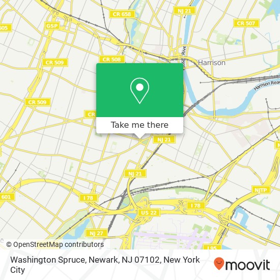 Washington Spruce, Newark, NJ 07102 map
