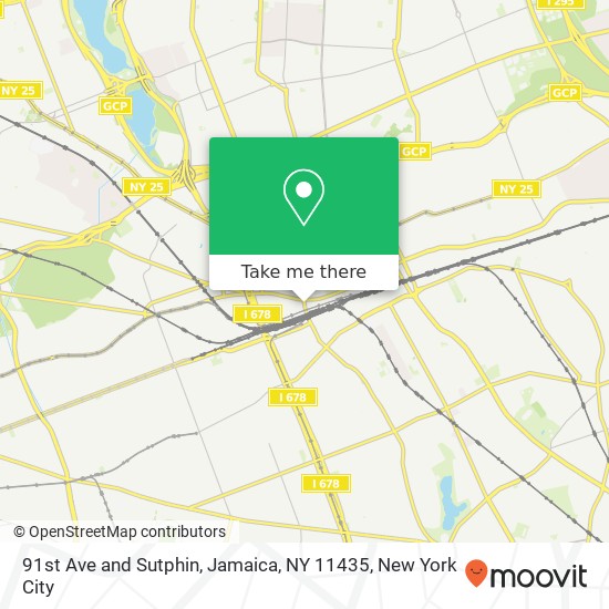 Mapa de 91st Ave and Sutphin, Jamaica, NY 11435