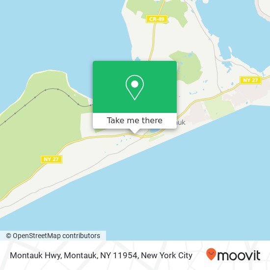 Mapa de Montauk Hwy, Montauk, NY 11954