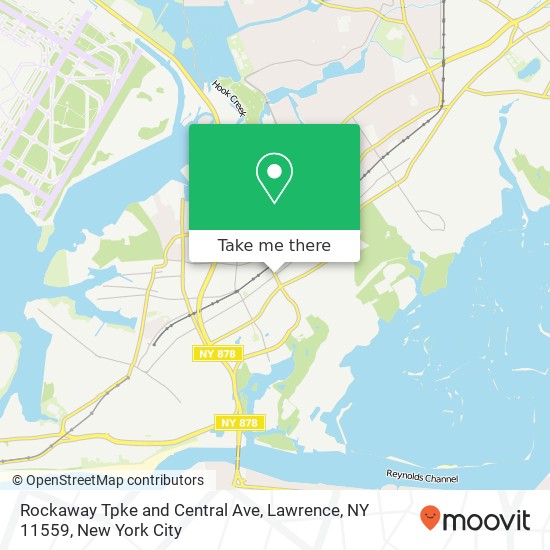 Rockaway Tpke and Central Ave, Lawrence, NY 11559 map