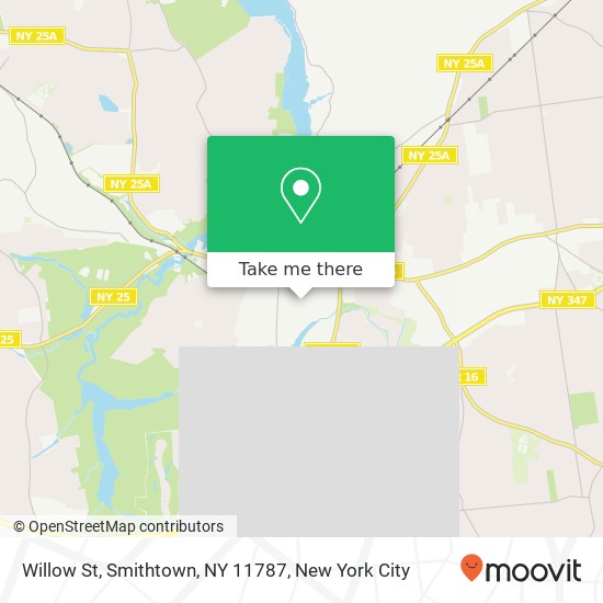 Mapa de Willow St, Smithtown, NY 11787