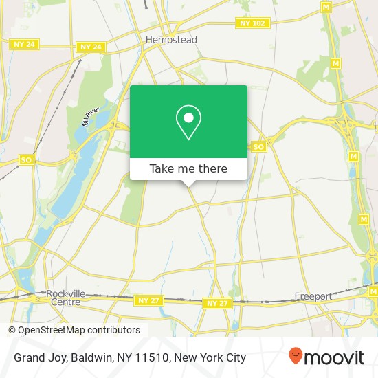 Mapa de Grand Joy, Baldwin, NY 11510