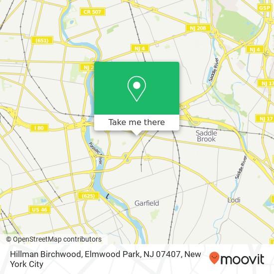 Hillman Birchwood, Elmwood Park, NJ 07407 map