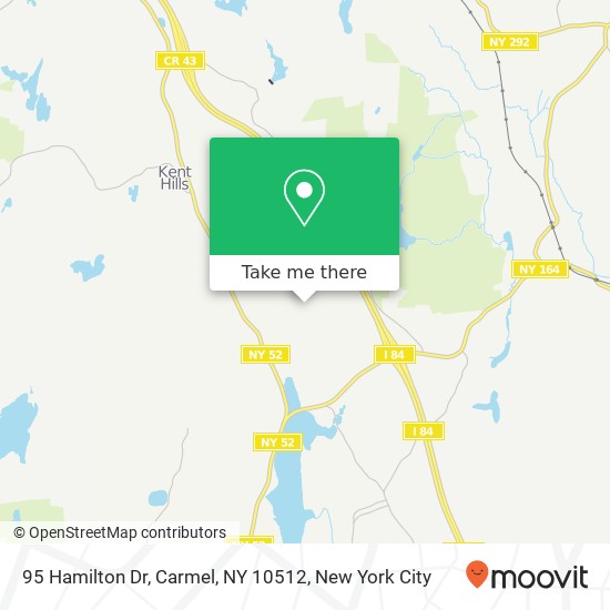 Mapa de 95 Hamilton Dr, Carmel, NY 10512