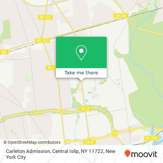 Carleton Admission, Central Islip, NY 11722 map