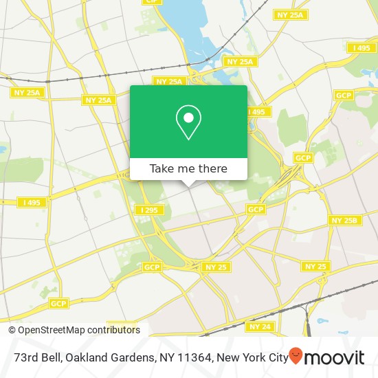 Mapa de 73rd Bell, Oakland Gardens, NY 11364