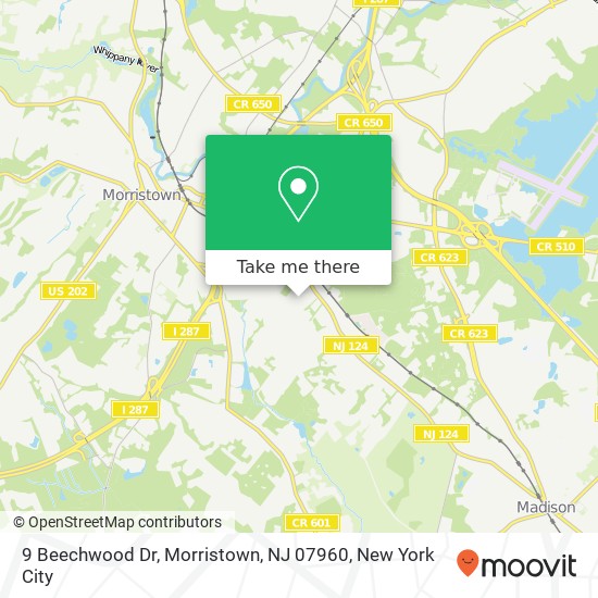 9 Beechwood Dr, Morristown, NJ 07960 map