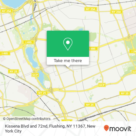 Kissena Blvd and 72nd, Flushing, NY 11367 map