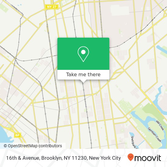 Mapa de 16th & Avenue, Brooklyn, NY 11230