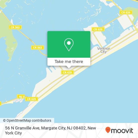 56 N Granville Ave, Margate City, NJ 08402 map