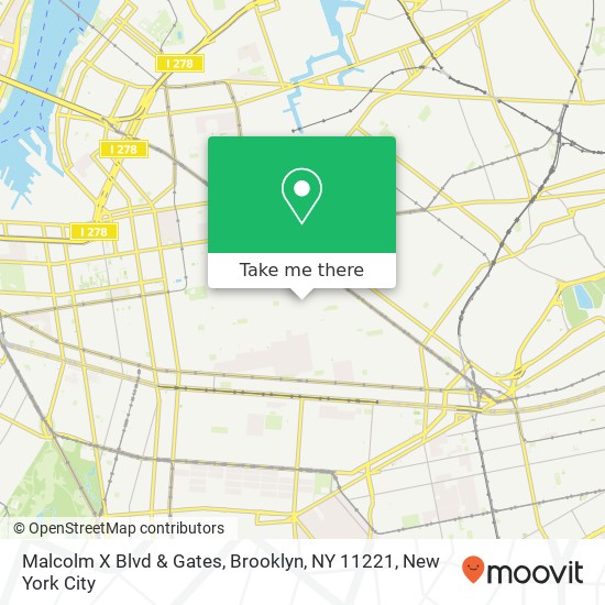 Malcolm X Blvd & Gates, Brooklyn, NY 11221 map