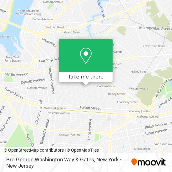 Mapa de Bro George Washington Way & Gates