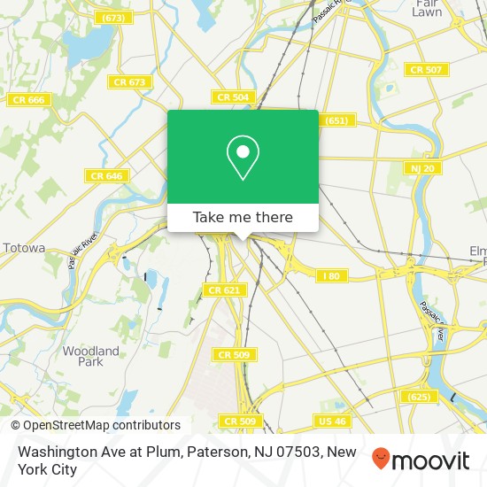 Washington Ave at Plum, Paterson, NJ 07503 map