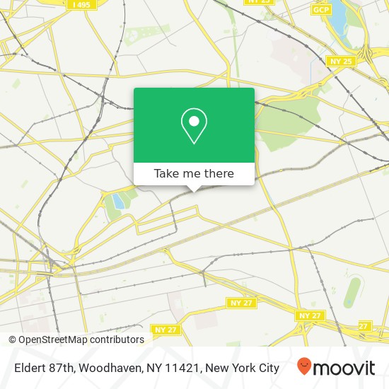 Mapa de Eldert 87th, Woodhaven, NY 11421