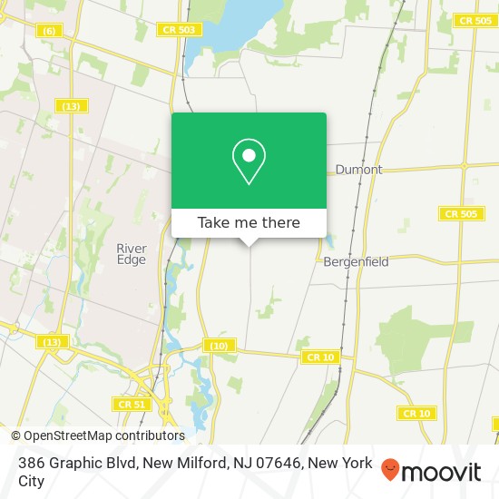 386 Graphic Blvd, New Milford, NJ 07646 map