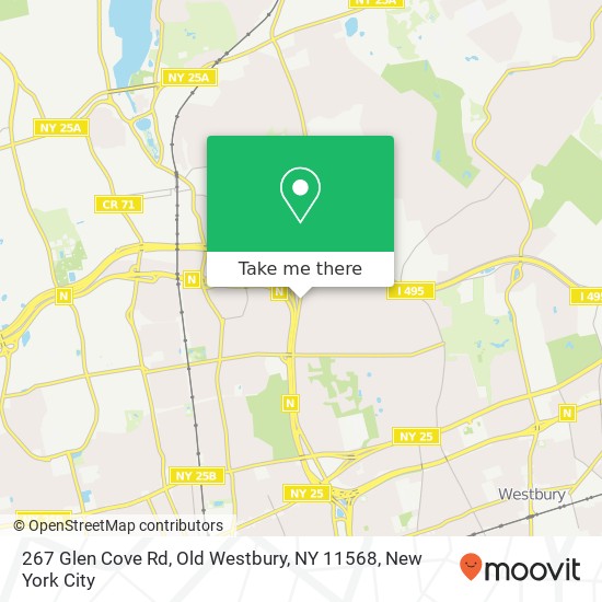 267 Glen Cove Rd, Old Westbury, NY 11568 map