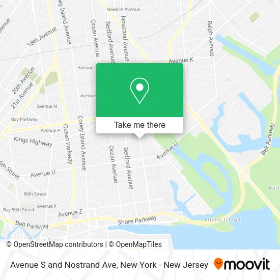 Mapa de Avenue S and Nostrand Ave