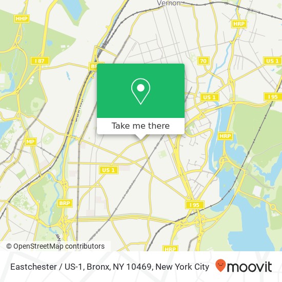 Mapa de Eastchester / US-1, Bronx, NY 10469