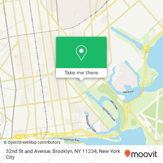 Mapa de 32nd St and Avenue, Brooklyn, NY 11234