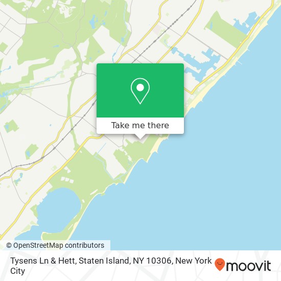 Tysens Ln & Hett, Staten Island, NY 10306 map