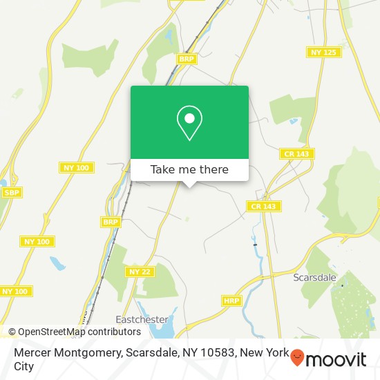 Mapa de Mercer Montgomery, Scarsdale, NY 10583