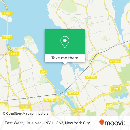 Mapa de East West, Little Neck, NY 11363