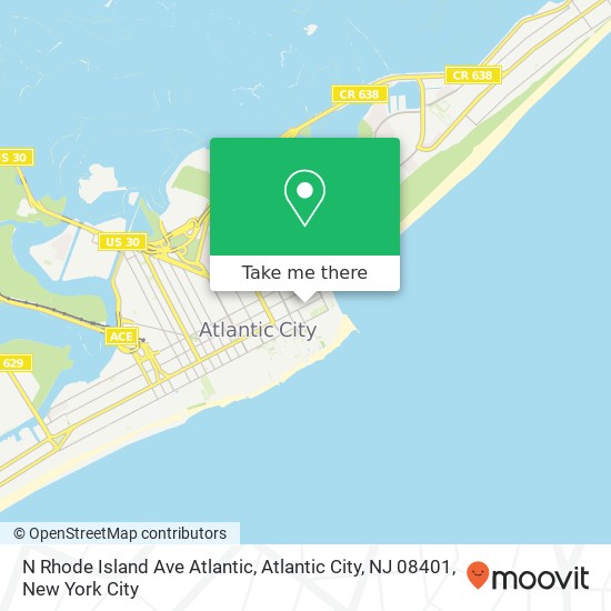 N Rhode Island Ave Atlantic, Atlantic City, NJ 08401 map