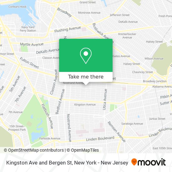 How to get to Kingston Ave and Bergen St in New York New Jersey