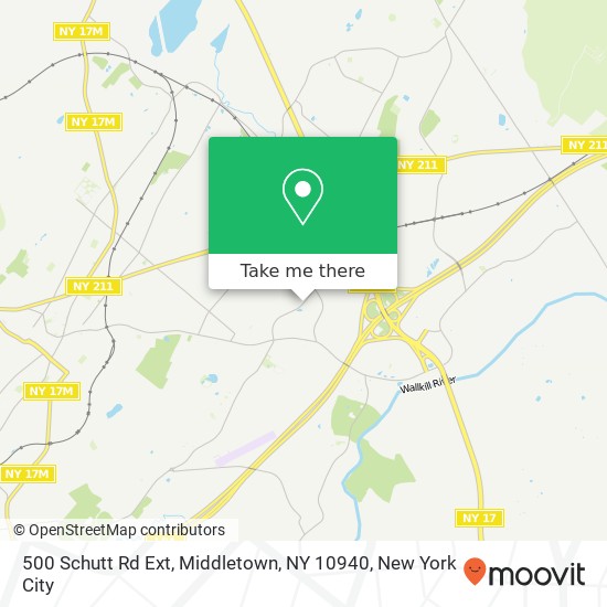 Mapa de 500 Schutt Rd Ext, Middletown, NY 10940