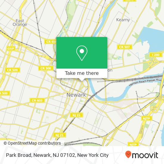 Park Broad, Newark, NJ 07102 map