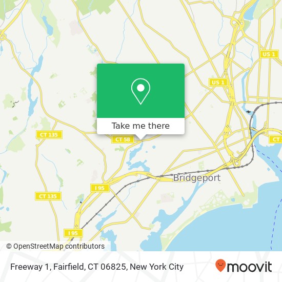 Freeway 1, Fairfield, CT 06825 map