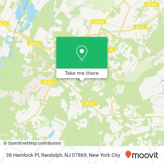 38 Hemlock Pl, Randolph, NJ 07869 map