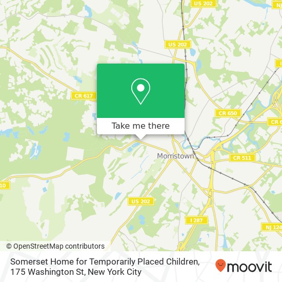 Mapa de Somerset Home for Temporarily Placed Children, 175 Washington St