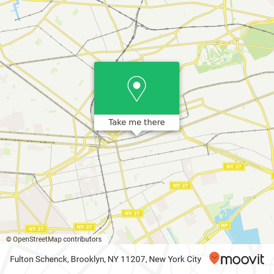 Mapa de Fulton Schenck, Brooklyn, NY 11207