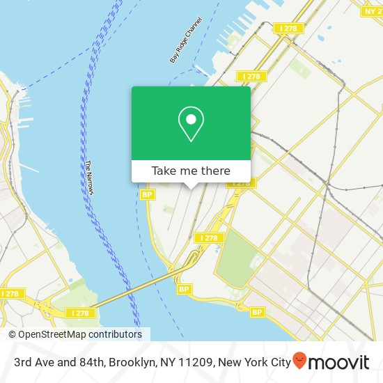 Mapa de 3rd Ave and 84th, Brooklyn, NY 11209