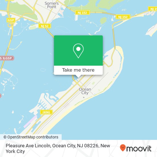 Pleasure Ave Lincoln, Ocean City, NJ 08226 map