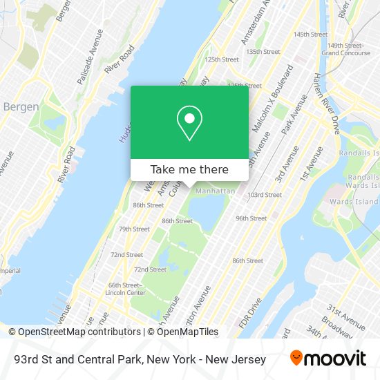 Mapa de 93rd St and Central Park