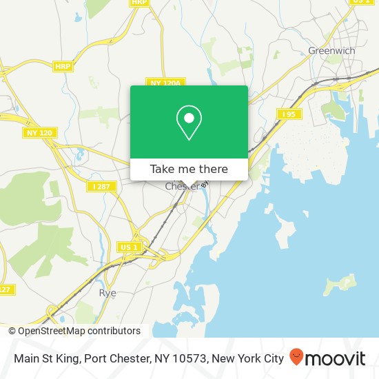 Mapa de Main St King, Port Chester, NY 10573