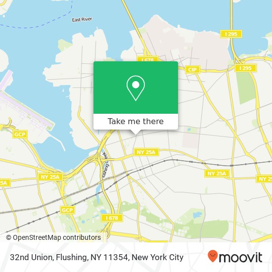 32nd Union, Flushing, NY 11354 map