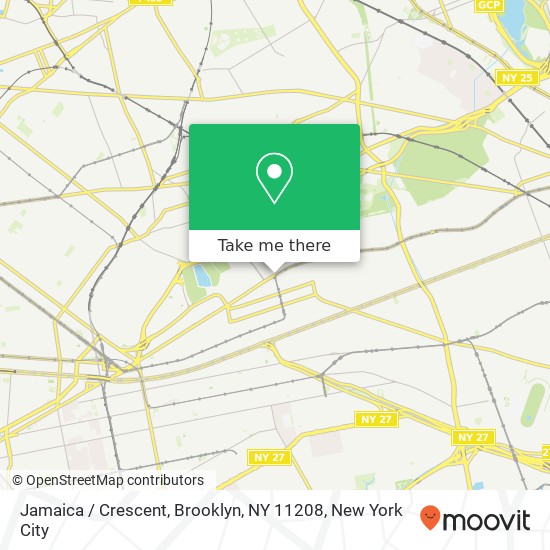 Mapa de Jamaica / Crescent, Brooklyn, NY 11208