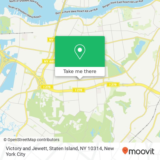 Mapa de Victory and Jewett, Staten Island, NY 10314