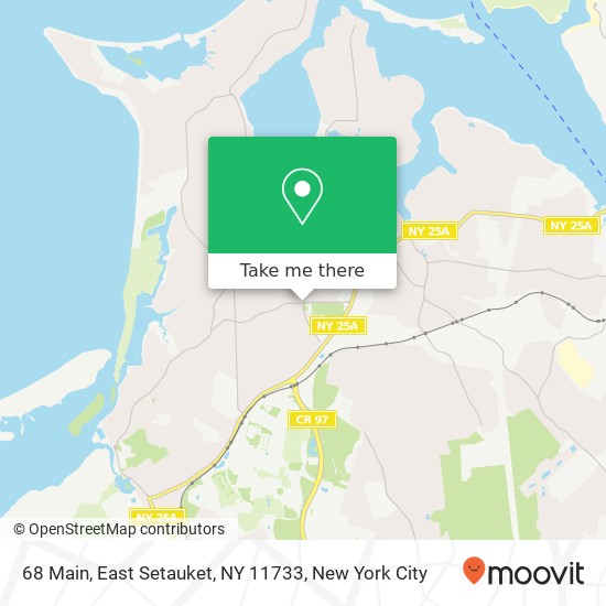 Mapa de 68 Main, East Setauket, NY 11733