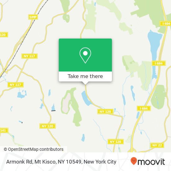 Mapa de Armonk Rd, Mt Kisco, NY 10549